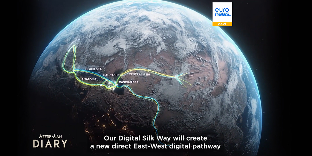 “Euronews”da Transxəzər Fiber-Optik Kabel Xətti layihəsi haqqında xüsusi veriliş yayımlanıb