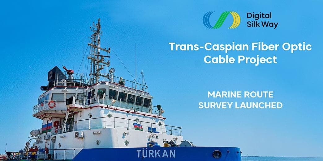 Marine Route Survey Launched for the Trans-Caspian Fiber Optic Cable Project